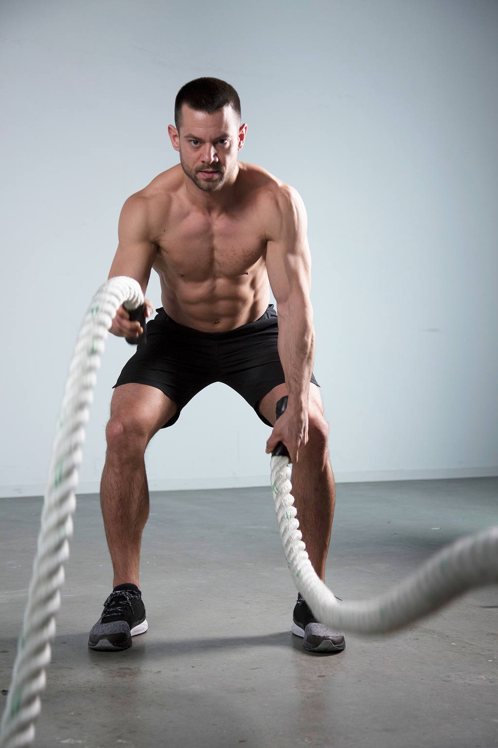 Try the 10-Minute Battle Ropes Core Burner