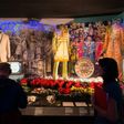 Original and replica costumes from The Beatles used on the album cover of Sgt. Pepper's Lonely Hearts Club Band are displayed at the V&A museum in London