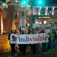 Protesters rally against the travel ban at San Diego International Airport in California on March 6, 2017, after US President Donald Trump signed a revised ban on refugees and travelers from six Muslim-majority nations