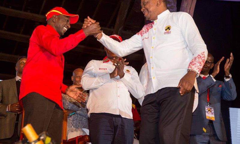 President Uhuru Kenyatta and his deputy William Ruto