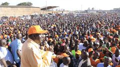 Raila Odinga campaigning for Irshard Sumra in Embakasi South