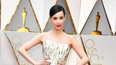 Sofia Carson's red carpet style at Oscars 2017