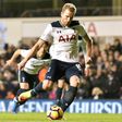 Tottenham Hotspur's Harry Kane scores the opening goal from the penalty spot during their match against Middlesbrough at White Hart Lane in London, on February 4, 2017