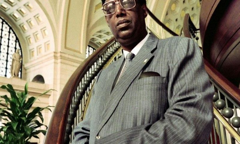 Exiled King Kigeli V Ndahindurwa of Rwanda pictured in Washington DC's Union Station on May 3, 1994