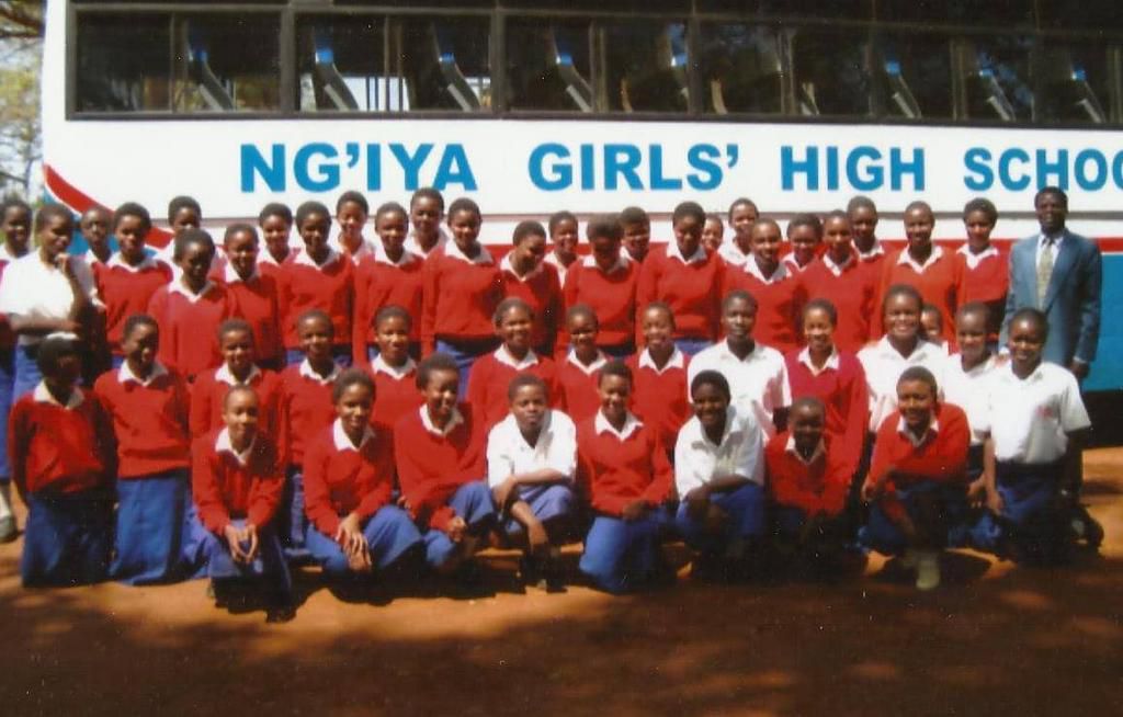 A section of students from Ng'iya Girls High School (Facebook)