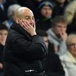 Manchester City's manager Pep Guardiola, seen on the touchline during their English Premier League match against Stoke City, at the Etihad Stadium in Manchester, on March 8, 2017