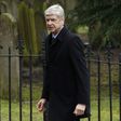 Arsenal's French manager Arsene Wenger arrives for the funeral of former England manager and manager of Watford football club Graham Taylor in Watford on February 1, 2017