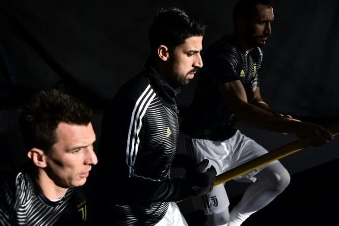 Juventus midfielder Sami Khedira (C) has played just 15 matches this season because of injury.