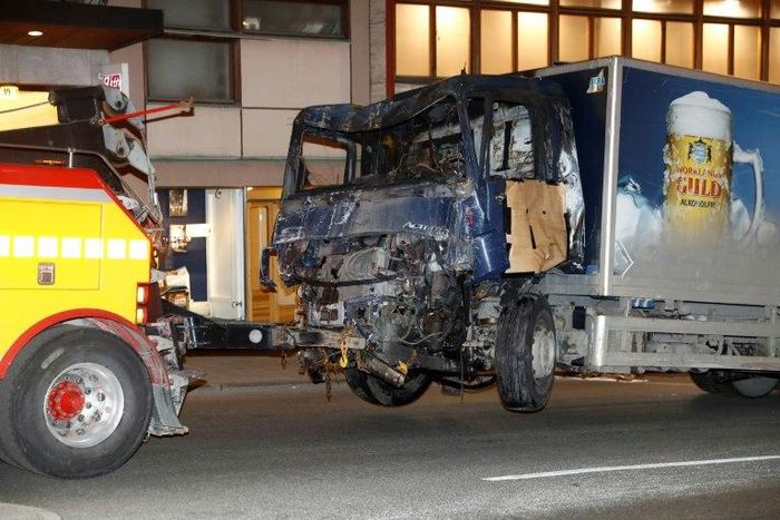 A man has been arrested "on suspicion of a terrorist crime through murder," after a stolen truck drove into a crowd outside a department store in Stockholm, killing 4