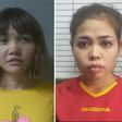 Doan Thi Huong of Vietnam (L) and Siti Ashyah of Indonesia, detained in connection with the February 13 assassination of Kim Jong-Nam in Kuala Lumpur, in a combination of images released by the Royal Malaysian Police