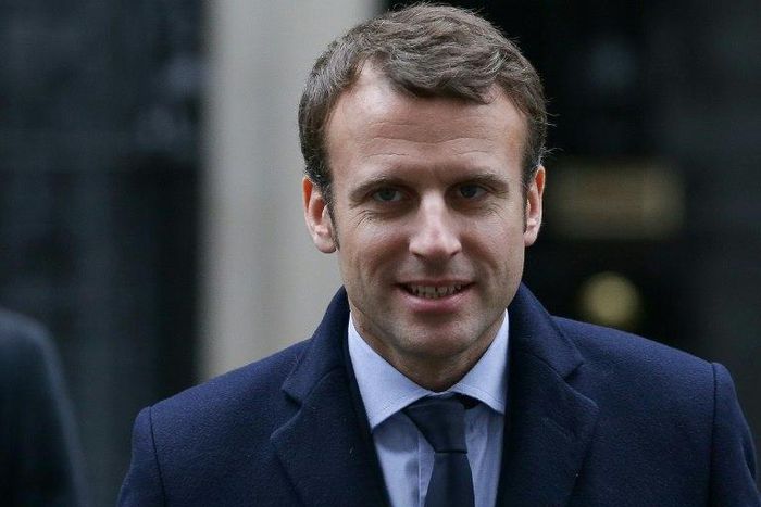 French presidential election candidate, Emmanuel Macron, seen February 21, 2017, said the political alliance proposed by Francois Bayrou reflected the same "values and ideas" as his own