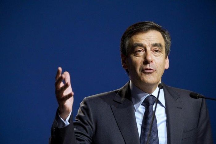 Conservative candidate Francois Fillon received a chaotic reception on a trip to the southern Basque region where some protesters pelted him with eggs