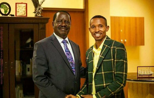 ODM leader Raila Odinga and Mohammed Ali