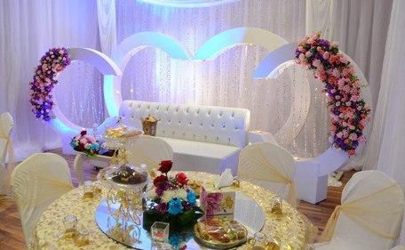 The Prison officials also provide items for elaborate decoration of the wedding reception area