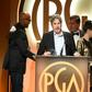 Producer Peter Farrelly (2nd from L) accepts The Darryl F. Zanuck Award for Outstanding Producer of Theatrical Motion Pictures for 'Green Book' at the Producers Guild Awards