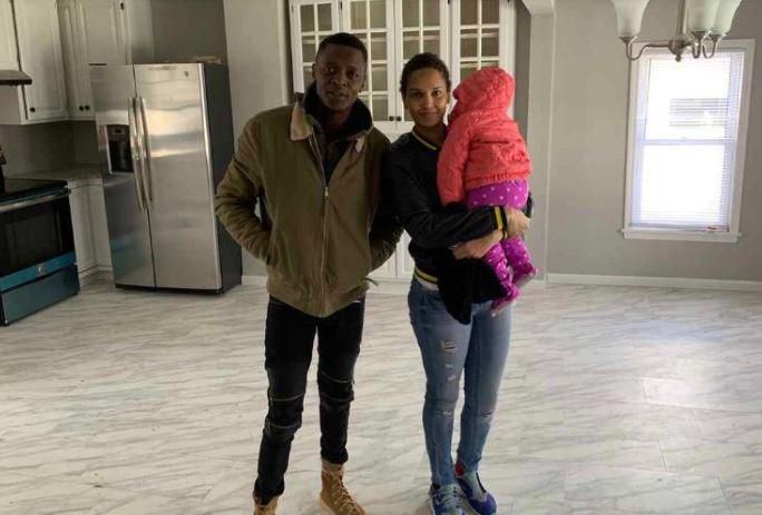 Jose and wife in their new mansion in Us