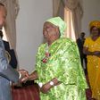 President Uhuru Kenyatta awards Mama Sarah Obama the Elder of the Order of the Burning Spear (EBS)