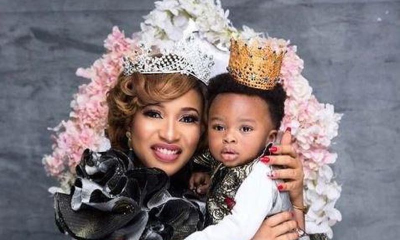 Tonto Dikeh and son