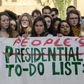 American students protest outside the UN climate talks in Marrakesh in reaction to Donald Trump's victory in the US presidential election