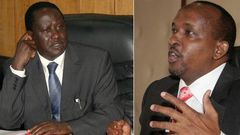 ODM leader Raila Odinga and Aden Duale