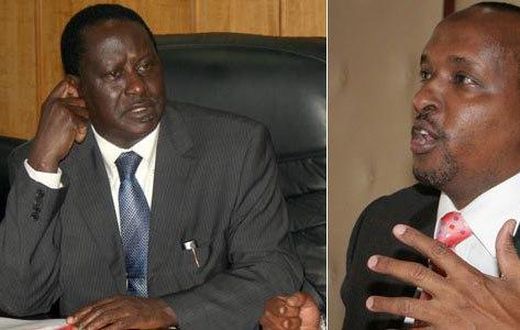 ODM leader Raila Odinga and Aden Duale