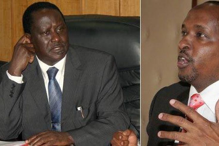 ODM leader Raila Odinga and Aden Duale