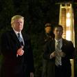 US President-elect Donald Trump arrives to attend a ?Villains and Heroes? themed costume party on December 3, 2016