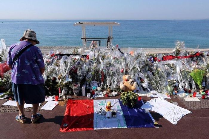 A memorial for victims of the deadly Bastille Day attack in Nice on July 14, 2016, that killed 86 people