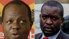 Jubilee Secretary General Raphael Tuju and ODM Secretary General Edwin Sifuna