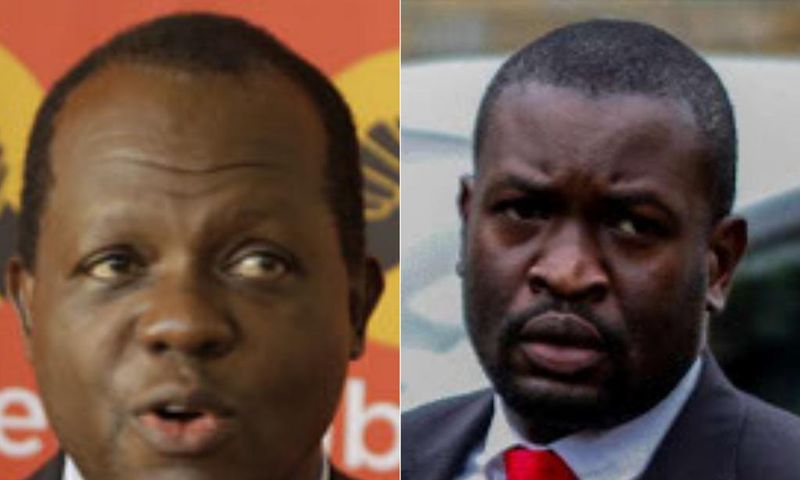 Jubilee Secretary General Raphael Tuju and ODM Secretary General Edwin Sifuna