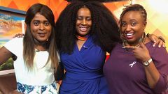  Shaniqwa with Mary Mwikali. Comedian Shaniqwa Quits KTN days after Ahmed Abuller