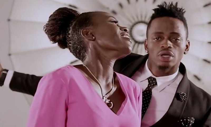 Akothee with Diamond Platnumz
