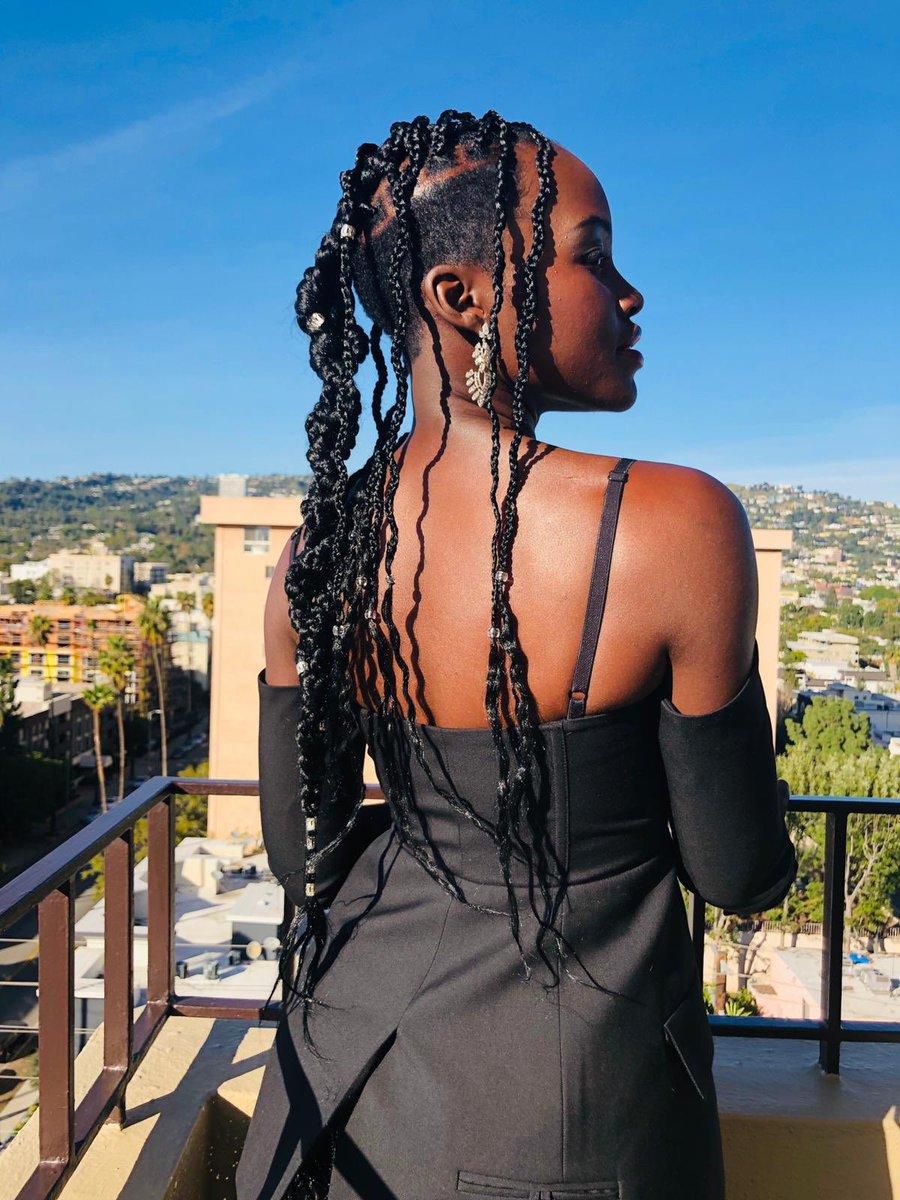 Lupita's look for the SAG Awards 2019 (Twitter @lupita_nyongo)
