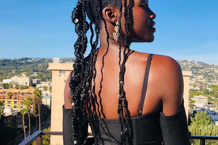 Lupita's look for the SAG Awards 2019 (Twitter @lupita_nyongo)