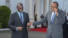 President Uhuru Kenyatta with DP William Ruto