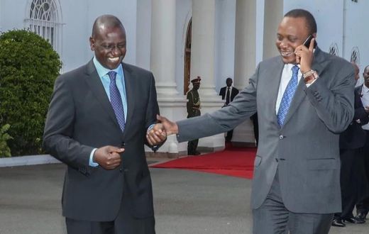 President Uhuru Kenyatta with DP William Ruto