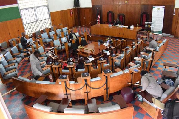 Nyeri County Assembly in session during a past sitting (Twitter)