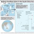 Analysis shows significant weaponry on artificial islands that China has built in the South China Sea, including anti-aircraft guns
