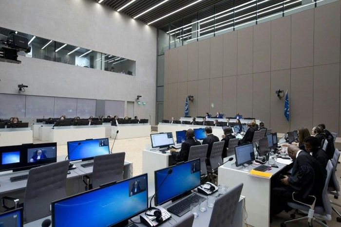 View of a court room at the International Criminal Court in The Hague in 2016