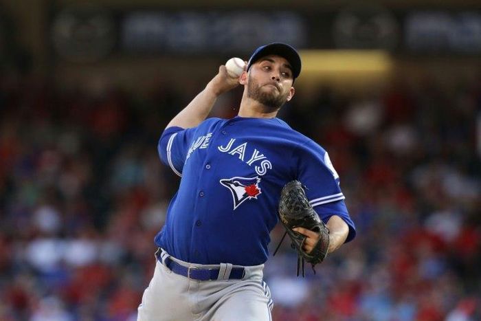 Marco Estrada of the Toronto Blue Jays struck out six, didn't walk a batter and threw just 98 pitches