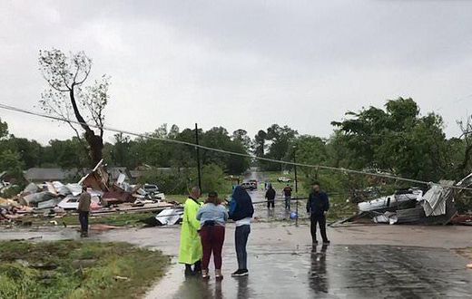 Storms strike south, killing two children