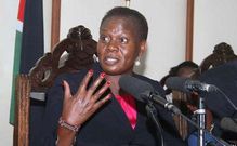 Lands CS Farida Karoney at her office in Ardhi House.