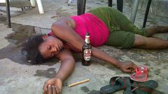 Woman blacks out after drinking to much liquor