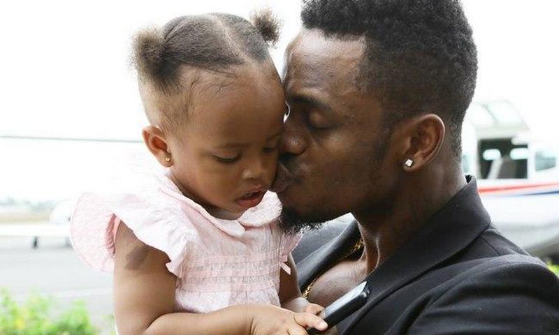 Tiffah Dangote bonding with her dad, Diamond Platnumz