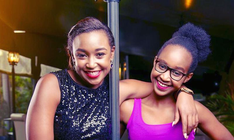 Gloria Kyallo with sister Betty Kyallo