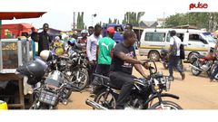 Okada riders in Madina (Greater Accra)