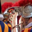 Swiss guards join a long line of traditional pope protectors