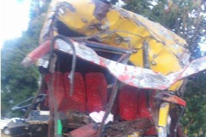 Scene of the Sunday morning accident that left 7 dead and several injured