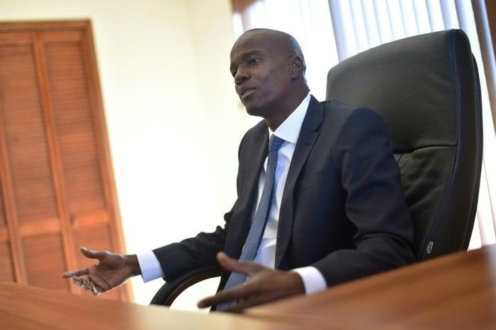 Jovenel Moise, the new president of Haiti according to the country's preliminary election results, speaks during an interview with AFP, in the commune of Petion Ville, in the Haitian capital Port-au-Prince