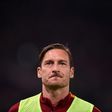 Roma's forward Francesco Totti looks on during an Italian Serie A football match against Juventus, on May 14, 2017 at Rome's Olympic stadium